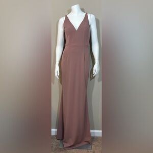 NWOT Vow’d V Neck Pink Bridesmaid Dress